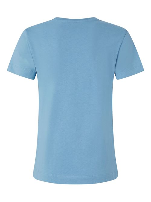 T-shirt con logo in cotone blu PINKO | 100355 A2HNE63